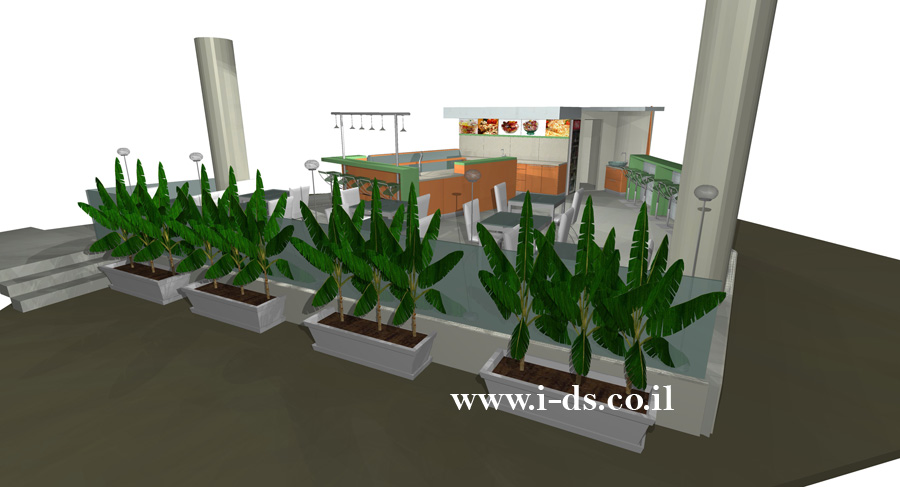 תכנון ועיצוב בית קפה בפתח תקוה. אירנה פטרושקו אדריכלית פנים. עיצוב ותכנון מקומות ציבוריים