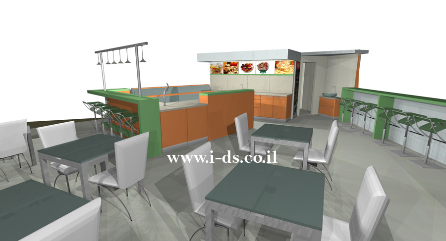 תכנון ועיצוב בית קפה בפתח תקוה. בתהליך בניה. אירנה פטרושקו אדריכלית פנים. עיצוב ותכנון מקומות ציבוריים